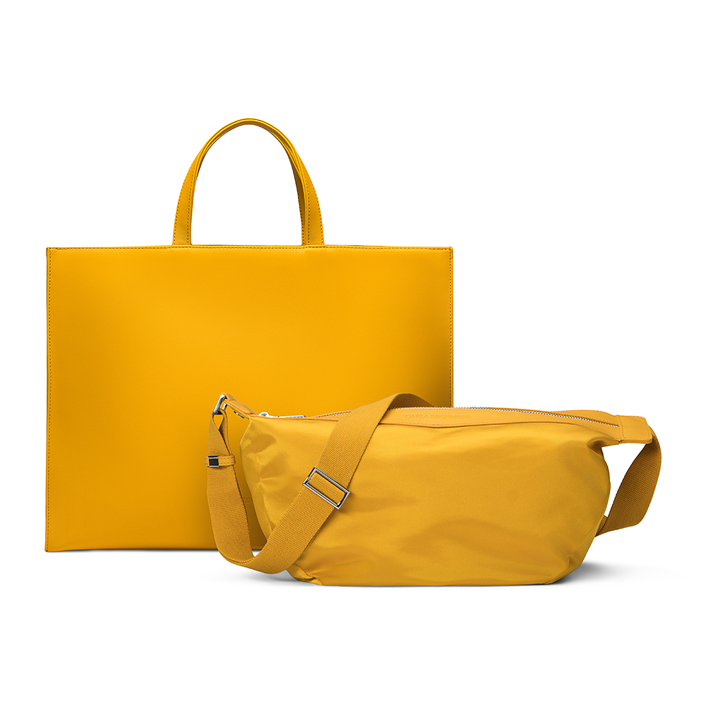 2-in-1 Tote Bag - Saffron | Carla Rockmore