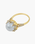 Adeline Ring Grey Pearl