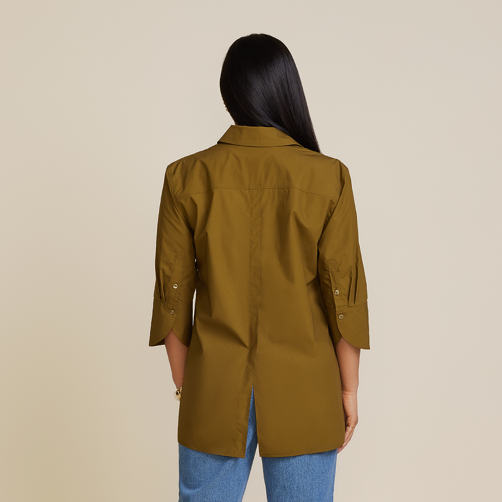 Tuxedo Tail Shirt - Moss