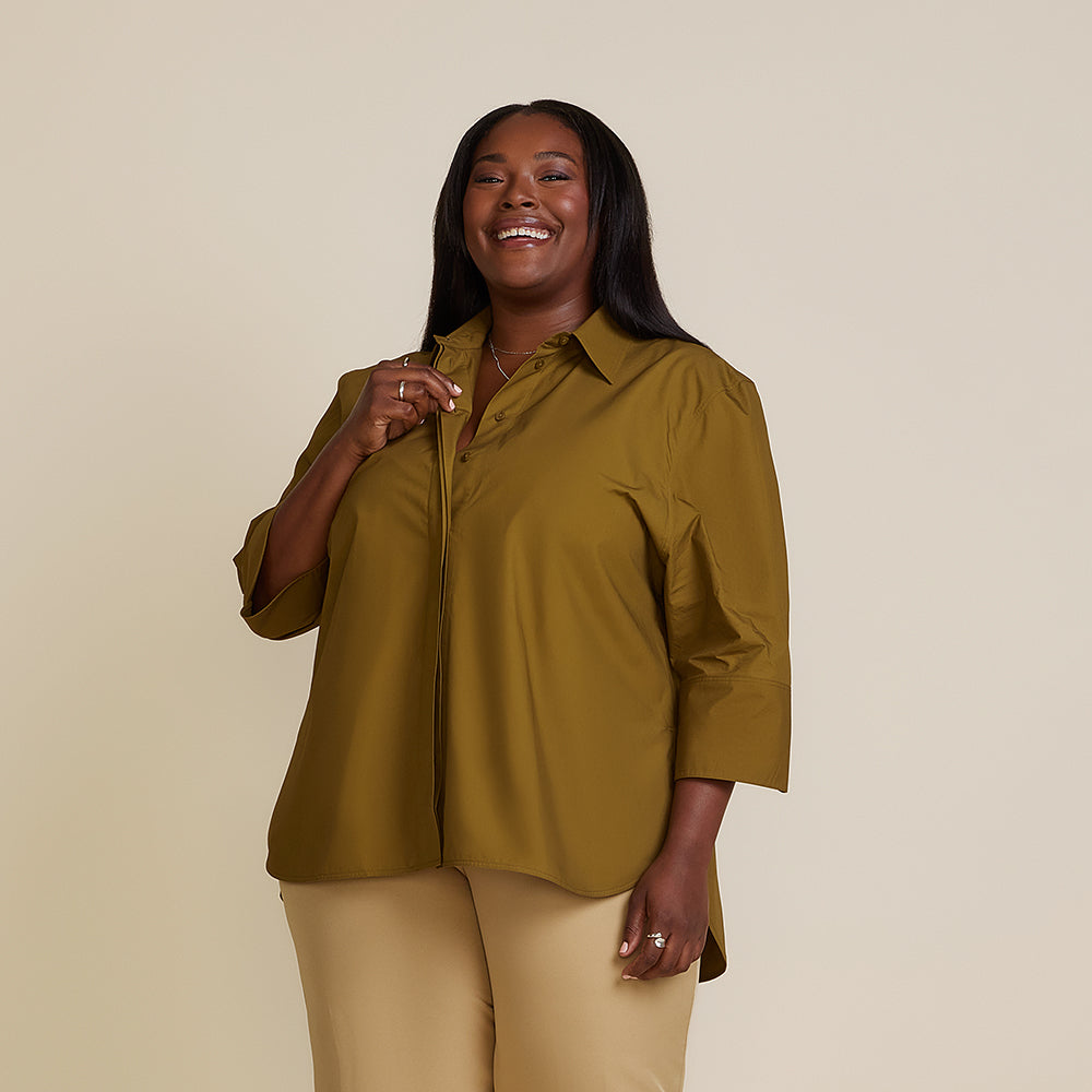 Tuxedo Tail Shirt - Moss