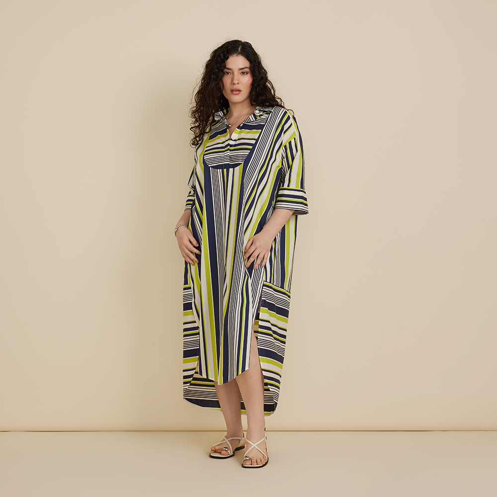Stripe Shirt Dress