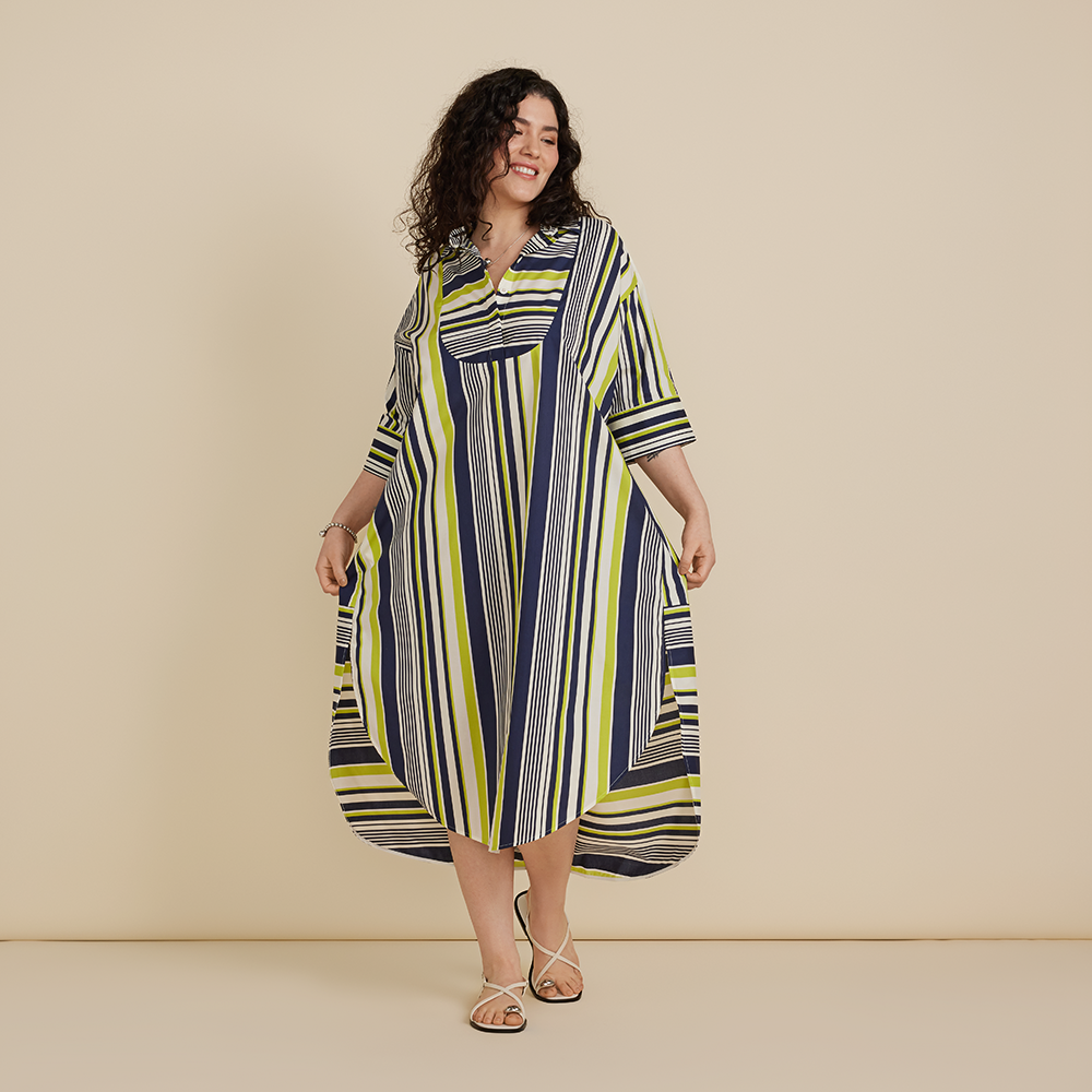 Stripe Shirt Dress