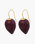 Delilah Flower Drop Earrings Crimson