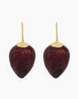 Delilah Flower Drop Earrings Crimson