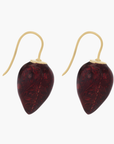 Delilah Flower Drop Earrings Crimson
