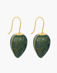 Delilah Flower Drop Earrings Green Celadon