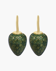 Delilah Flower Drop Earrings Green Celadon