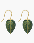 Delilah Flower Drop Earrings Green Celadon