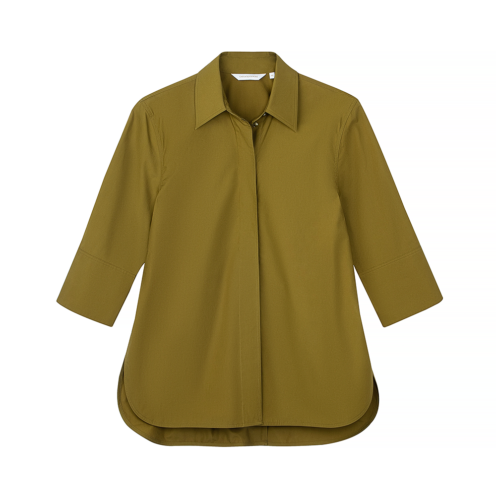 Tuxedo Tail Shirt - Moss