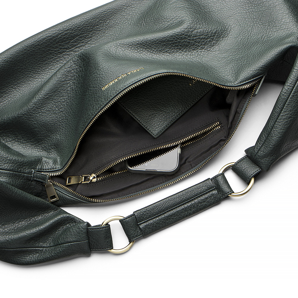 Inside pocket of the Green Bottle bag.