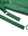 Sling Bag 3.0 in Emerald Green Two Adjustable Strap in a white background