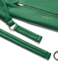 Sling Bag 3.0 in Emerald Green Two Adjustable Strap in a white background