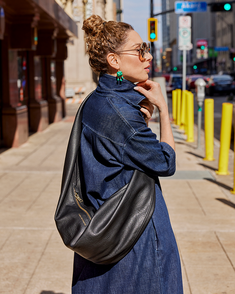 Blue sales sling bag