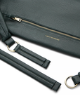 Sling Bag in Bottle Green detachable straps on a white background.