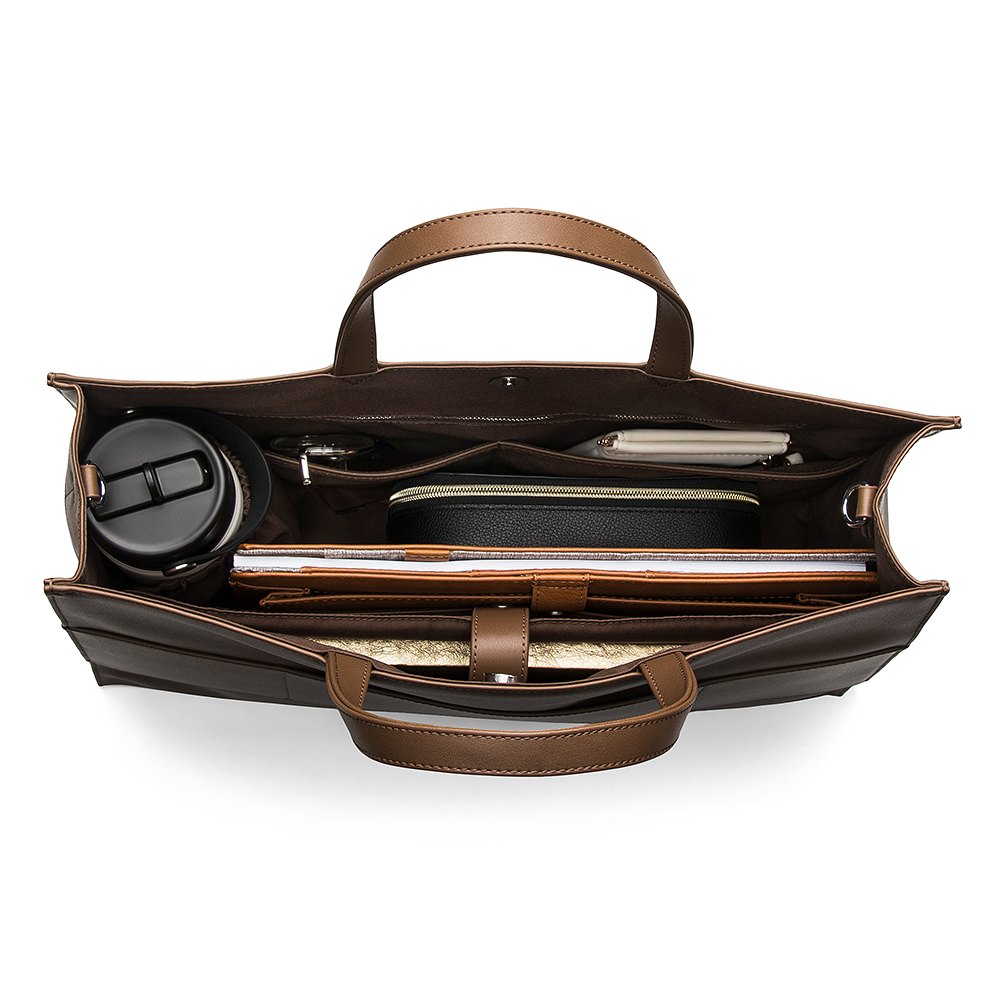 2-in-1 Tote Bag - Walnut | Carla Rockmore 2-in-1 Tote Bag - Walnut | Carla Rockmore