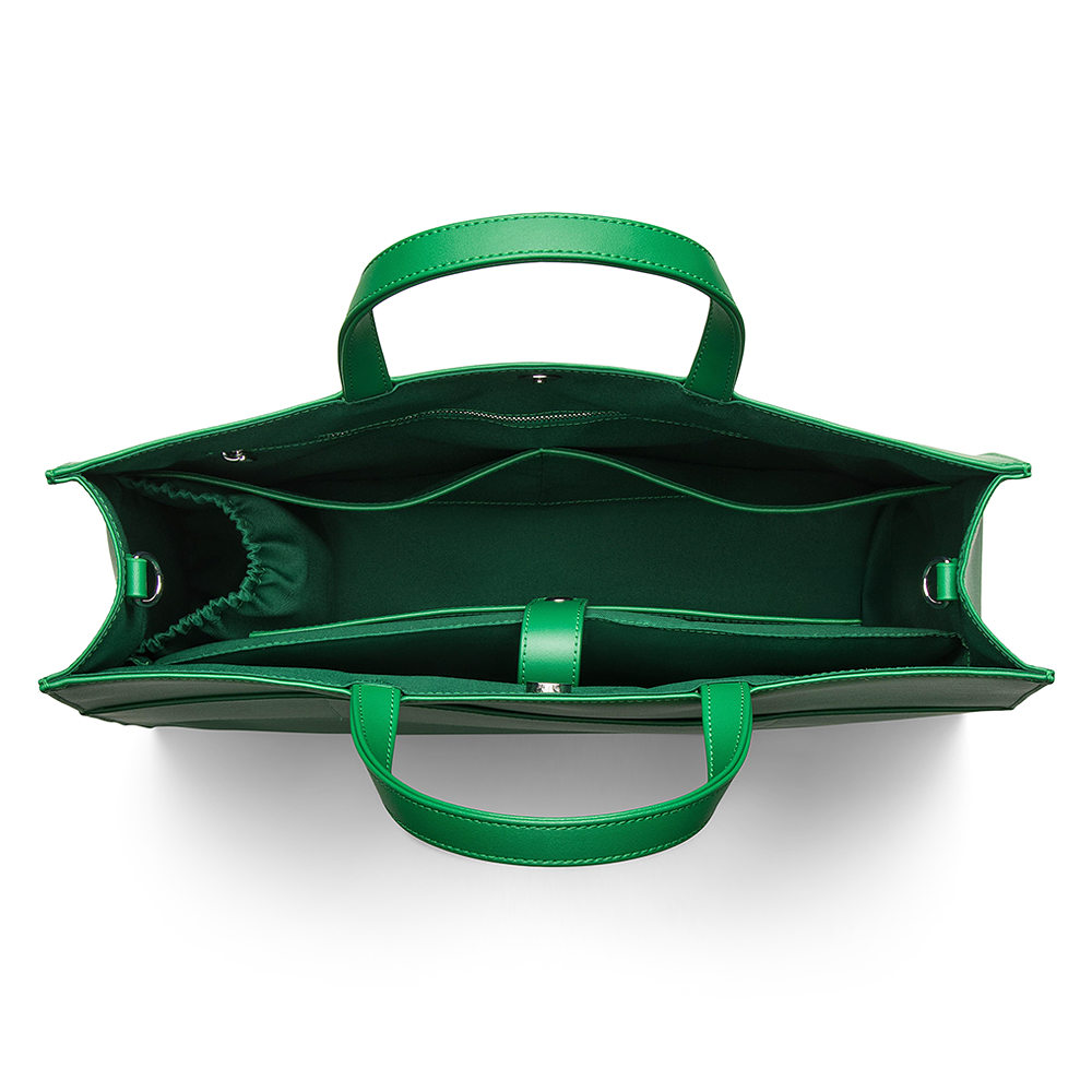 2-in-1 Tote Bag - Emerald Green