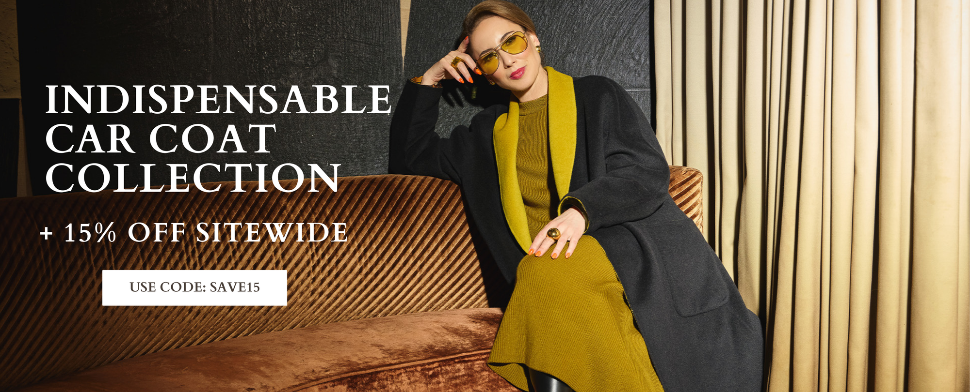 Explore our Coat Collection - Save 15% Off