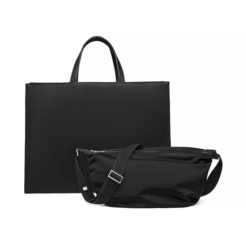 LOHEN 2way Carabiner TOTE BAG (M) ブラック 2-in-1 Tote Bag | Carla Rockmore