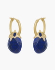 Hex Earrings Blue Lapis