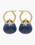 Hex Earrings Blue Lapis