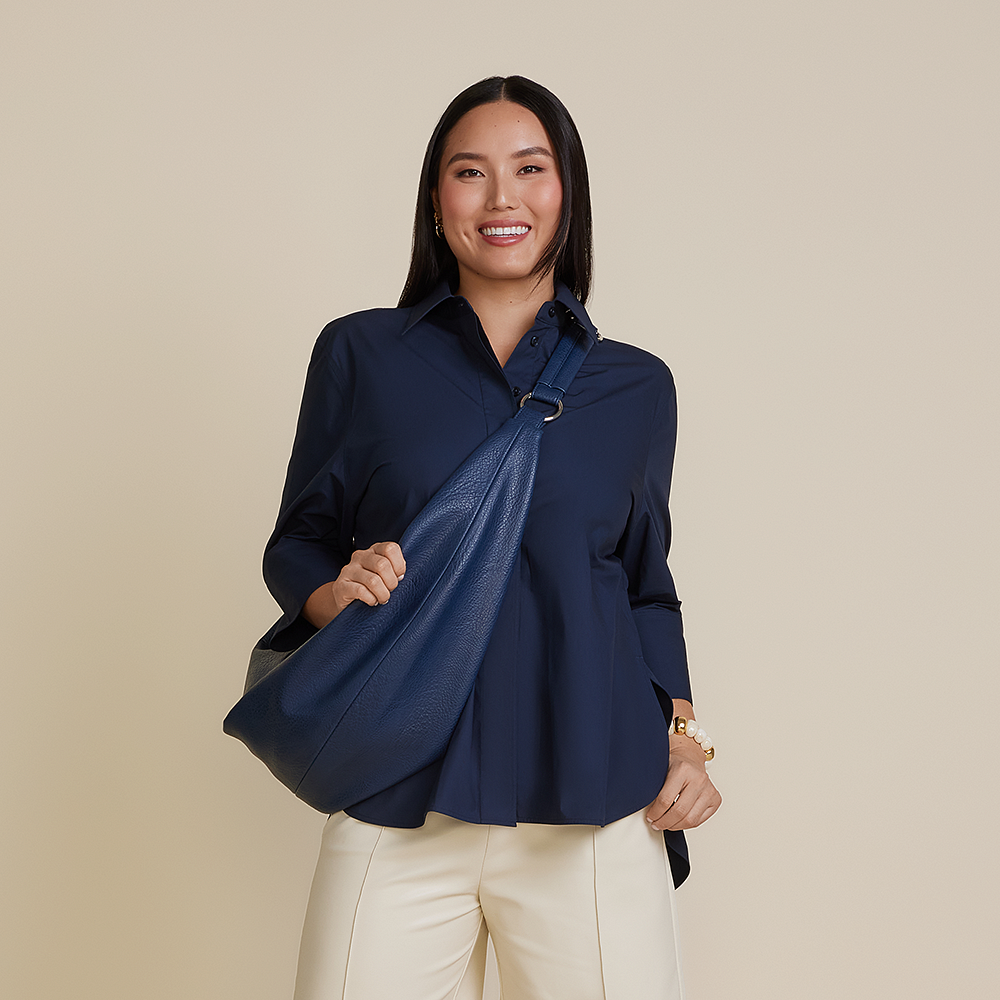 Navy sling bag hot sale