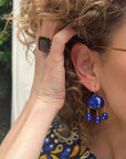 Victorian Goddess Lapis Earrings