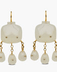 Victorian Goddess Moonstone Earrings