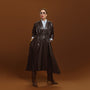 Carla modeling the Everywhere Everyday Shirt Dress in Chocolate.