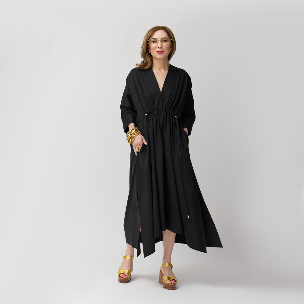 Everywhere Everyday Shirt Dress - Black