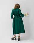 Everywhere Everyday Shirt Dress - Bottle Green