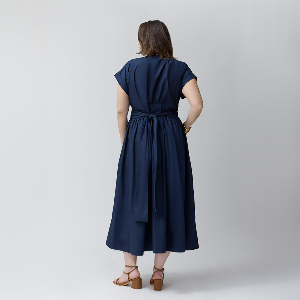 Wrap Shirt Dress - Midnight Navy