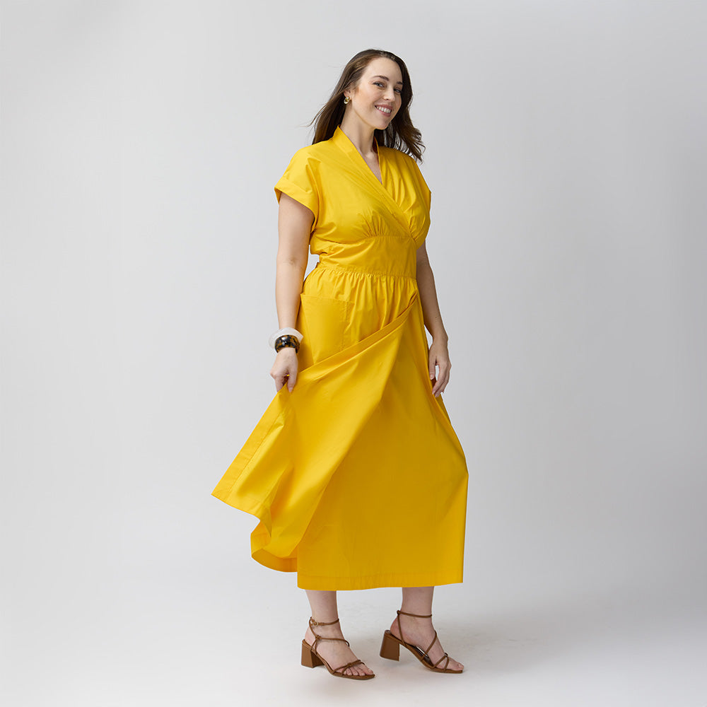 Rose Muse flare shirt dress イエロー Rose Muse flare shirt dress イエロー 大谷映美里｜Yahoo