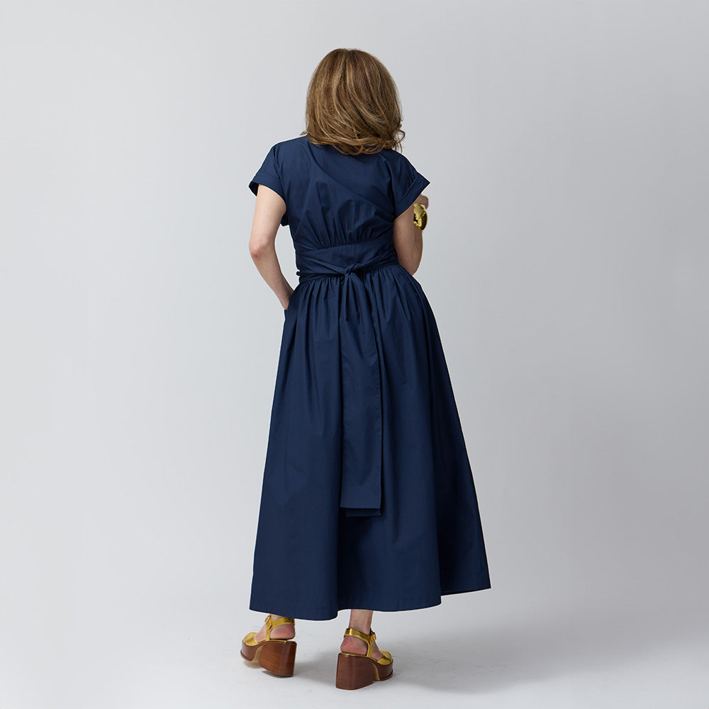 Wrap Shirt Dress - Midnight Navy