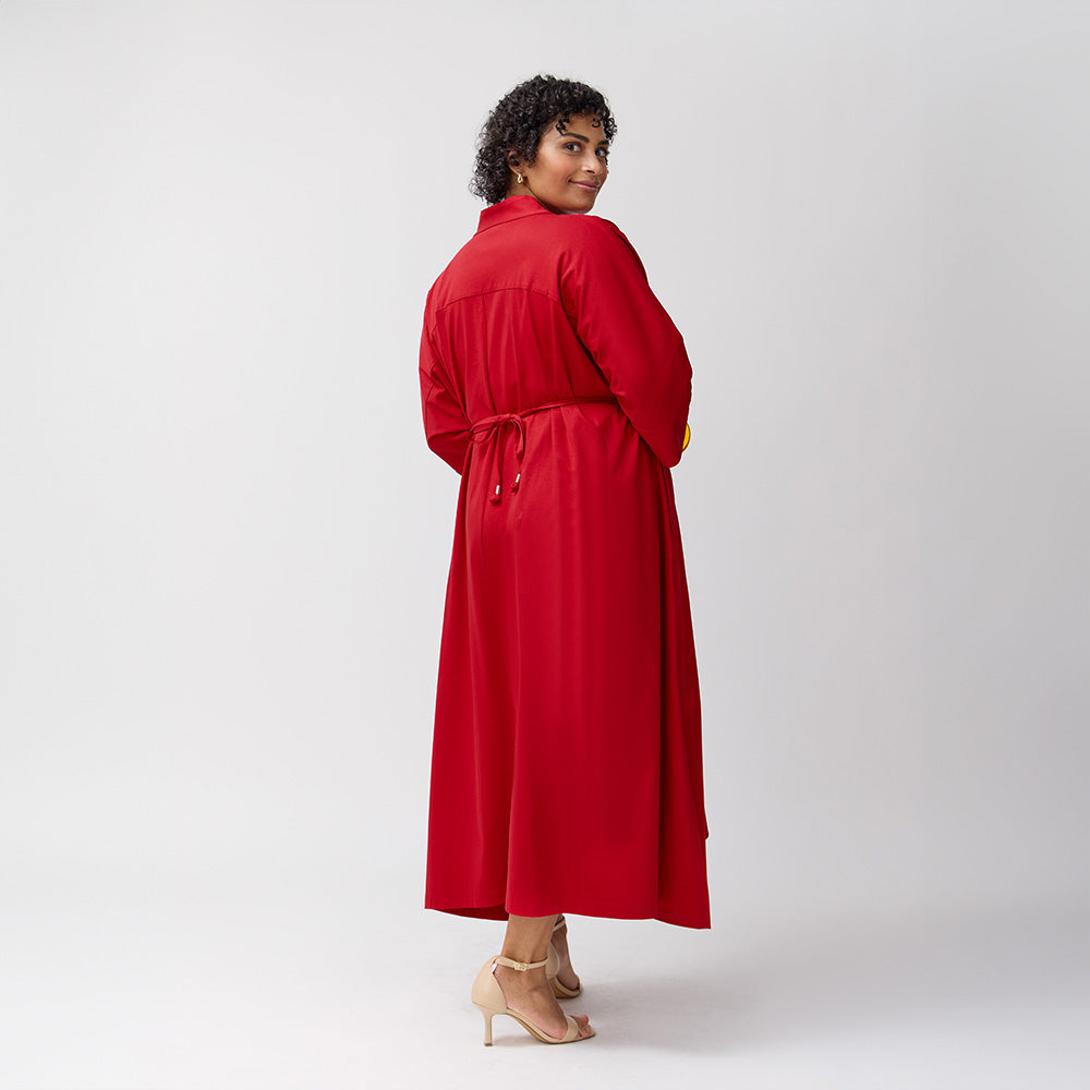 人気商品 Everywhere Everyday Shirt Dress - Poppy | Carla Rockmore ワンピース