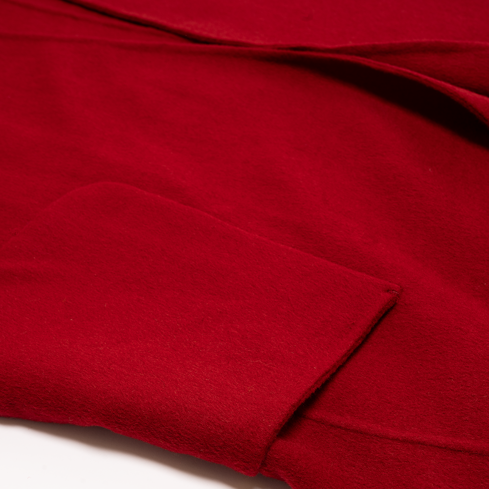 Indispensable Car Coat Wool Blend - Ruby Red