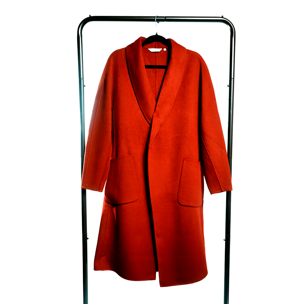 Indispensable Car Coat Wool Blend - Ruby Red