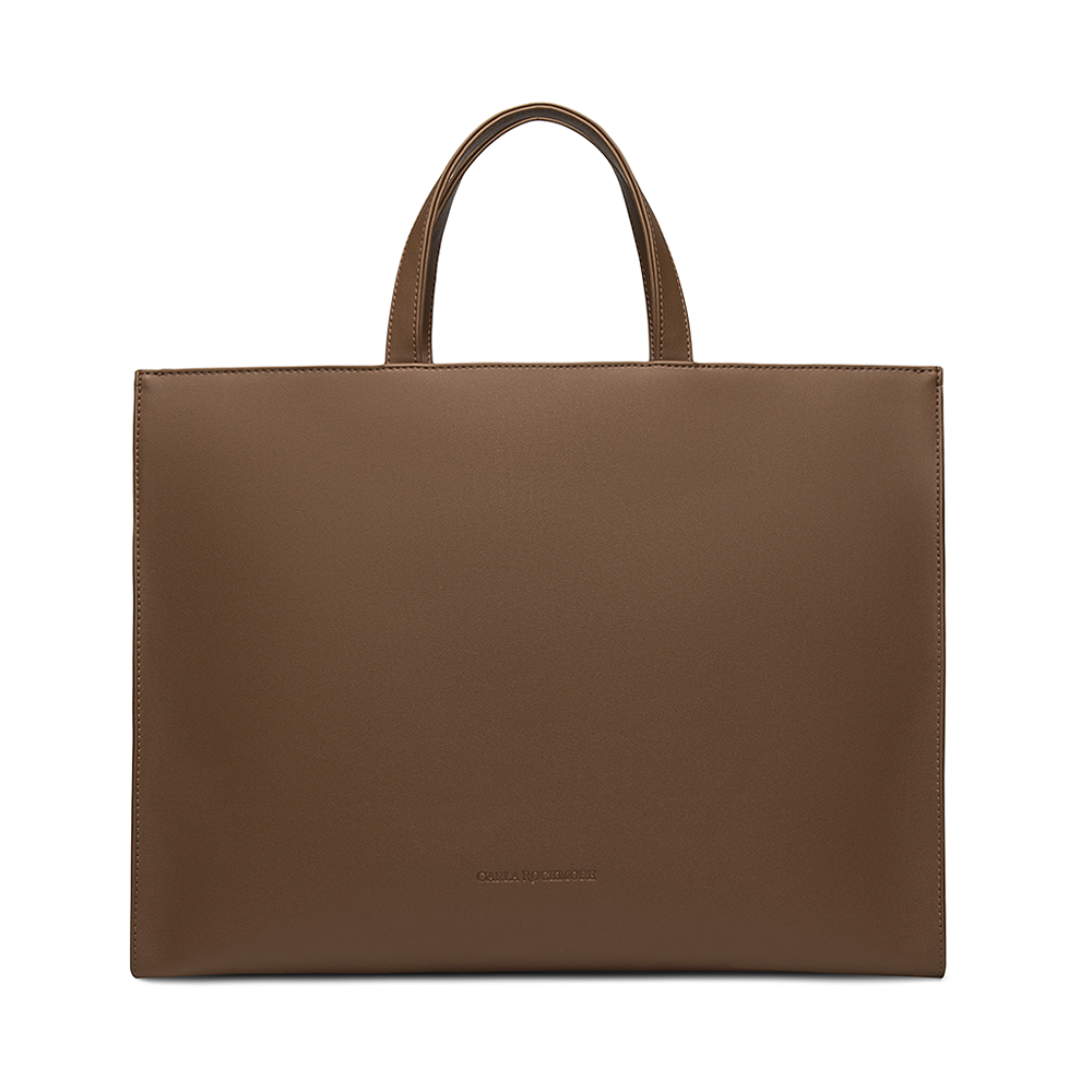 Full body of the 2-in-1 Walnut Tote Bag on a white background. 