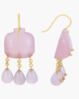 Victorian Goddess Lilac Onyx Earrings